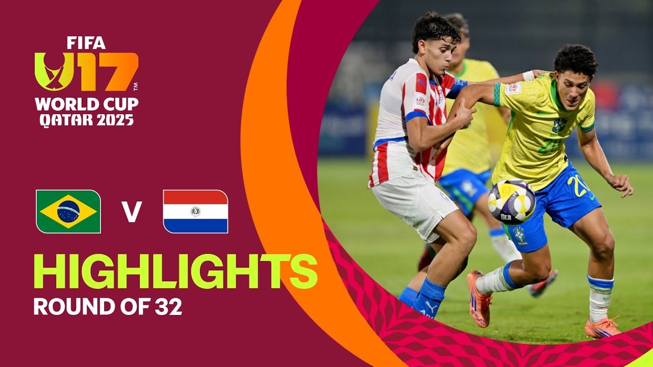 #ไฮไลท์ฟุตบอล [ บราซิล(U17) 0 - 0 ปารากวัย(U17) ] ฟุตบอลโลก เยาวชน รุ่นอายุไม่เกิน 17ปี  2025/15.11.68