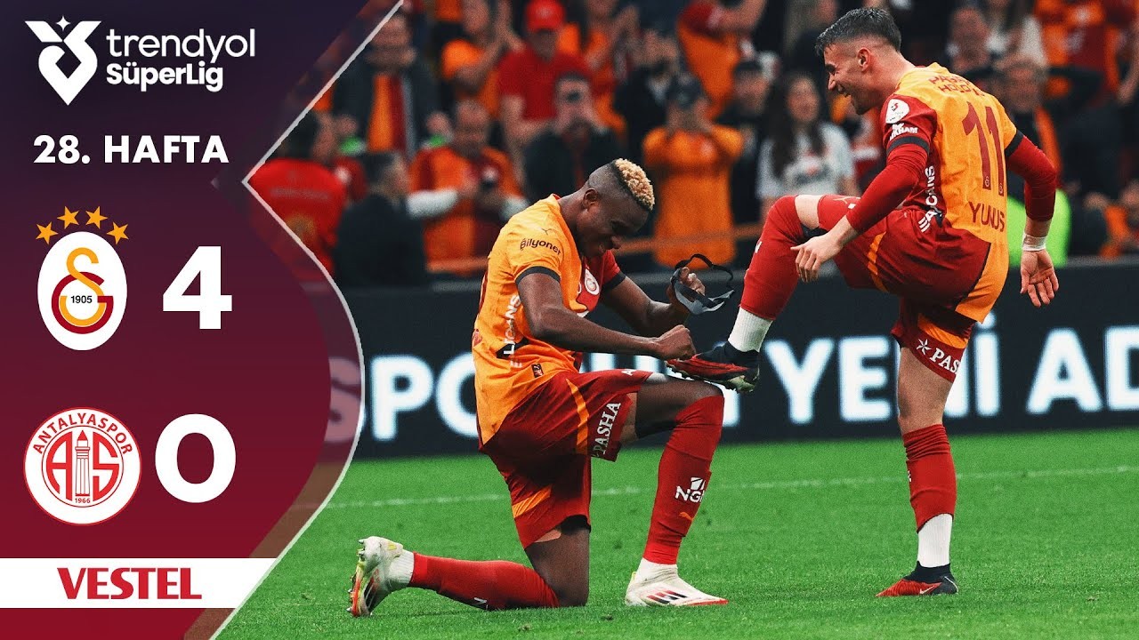 #ไฮไลท์ฟุตบอล [ กาลาตาซาราย 4 - 0 อันตัลยาสปอร์ ] ตุรกี ซุปเปอร์ลีก 2025/15.3.68