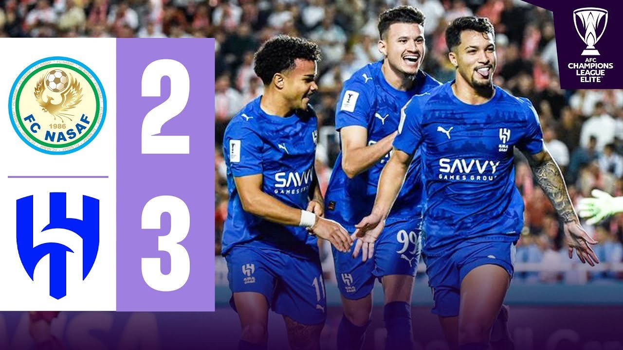 #ไฮไลท์ฟุตบอล [ นาซาฟ การ์ชิ(อุซเบ) 2 - 3 อัล ฮิลาล(ซาอุ) ] เอเอฟซี แชมเปี้ยนส์ ลีก อีลิท 2025/30.9.68
