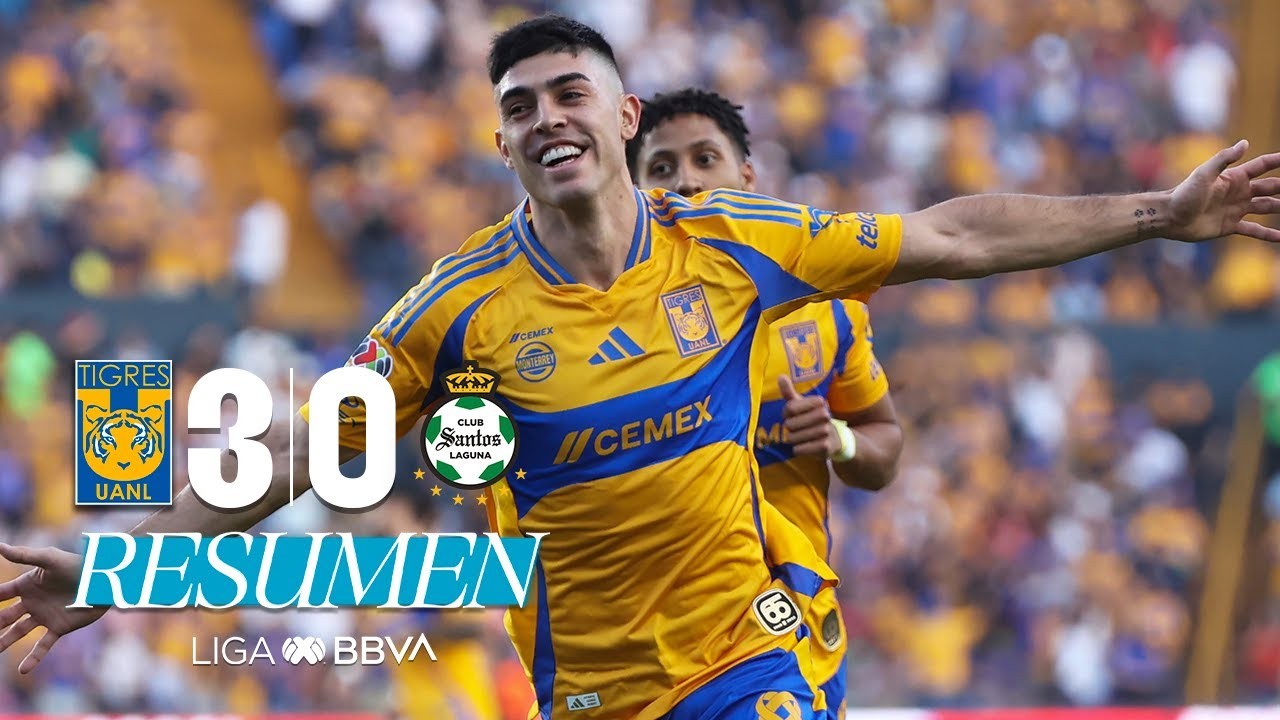 #ไฮไลท์ฟุตบอล [ ไทเกรส ยูเอเอ็นแอล 3 - 0 ซานโตส ลากูน่า ] เม็กซิโก พรีเมร่า ดิวิชั่น 2025/16.3.68