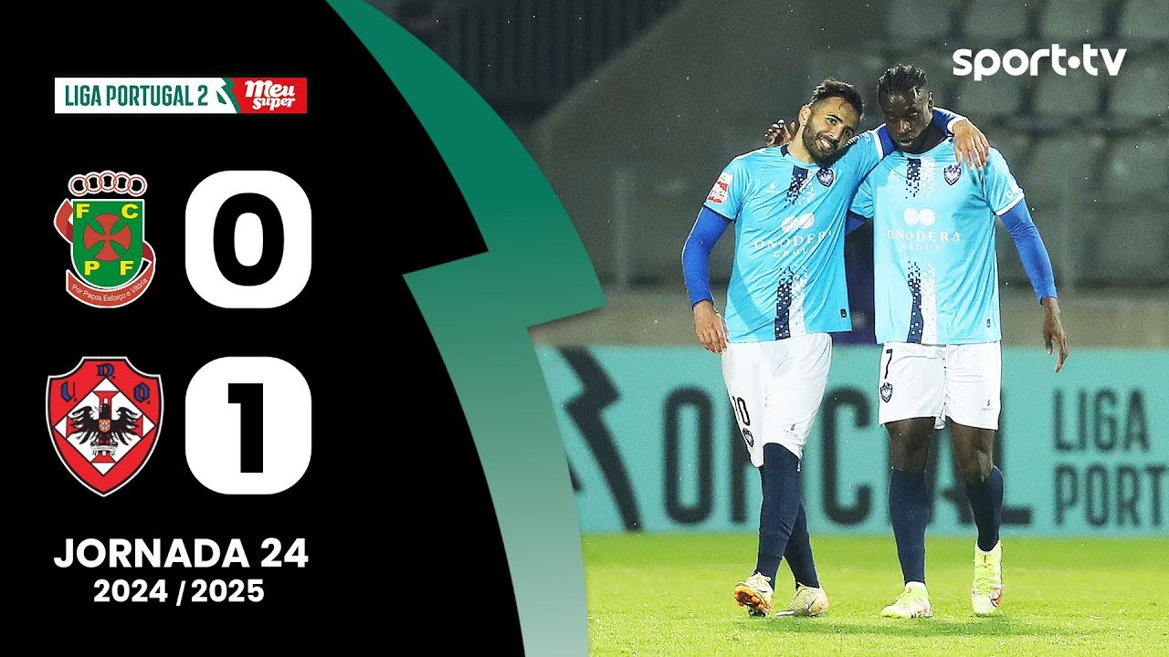 #ไฮไลท์ฟุตบอล [ ปากอส เดอ เฟอร์ไรร่า 0 - 1 ยูดี โอลิเวียร์เร็นเซ่ ] โปรตุเกส ดิวิชั่น2 2025/4.3.68